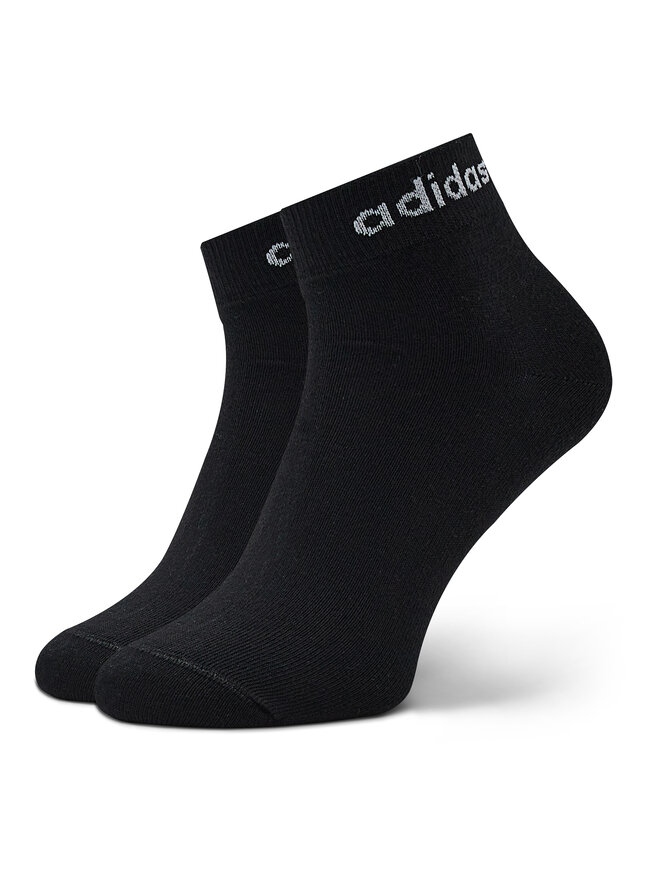 adidas Короткі шкарпетки adidas Think Linear Ankle Socks 3 Pairs IC1306 Сірий