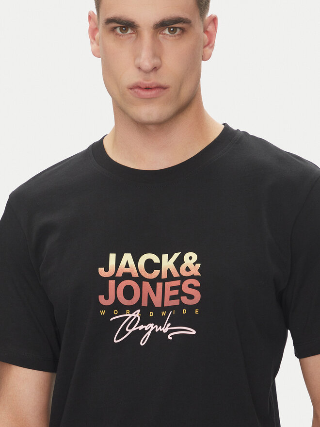 Jack&Jones Jack&Jones Marškinėliai Canggu 12281809 Juoda Regular Fit