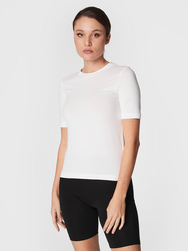 Gina Tricot Gina Tricot T-Shirt Basic 17937 Weiß Regular Fit
