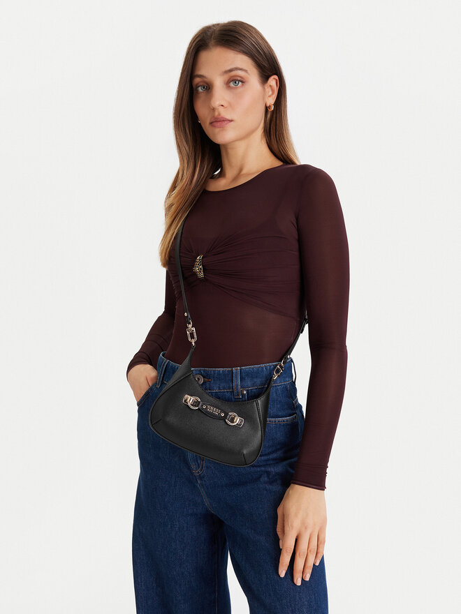 Guess Handtasche Guess Mimina Mini HWBG80 15720 Schwarz