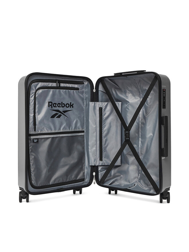 Reebok Μεσαία Βαλίτσα Reebok RBK-WAL-003-07-CCC-M Ασημί