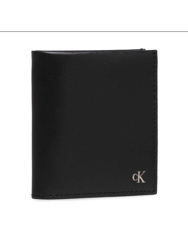 Calvin Klein Jeans Mazs vīriešu maks Calvin Klein Jeans Mono Hardware Small N/S Trifold K50K507222 Melns