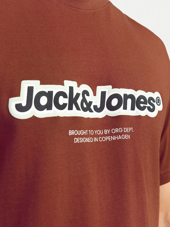 Jack&Jones Jack&Jones Marškinėliai Vesterbro 12265740 Ruda Relaxed Fit