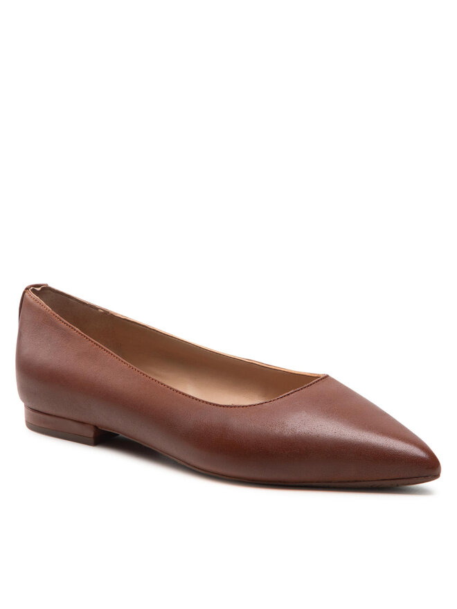 LAUREN RALPH LAUREN Baleriny Lauren Ralph Lauren Londyn 802862706002 Brązowy