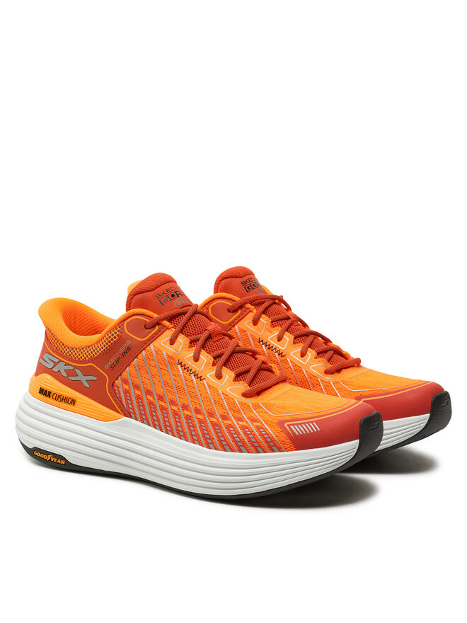 Skechers Buty do biegania Skechers Max Cushioning Suspension 220936/ORG Pomarańczowy
