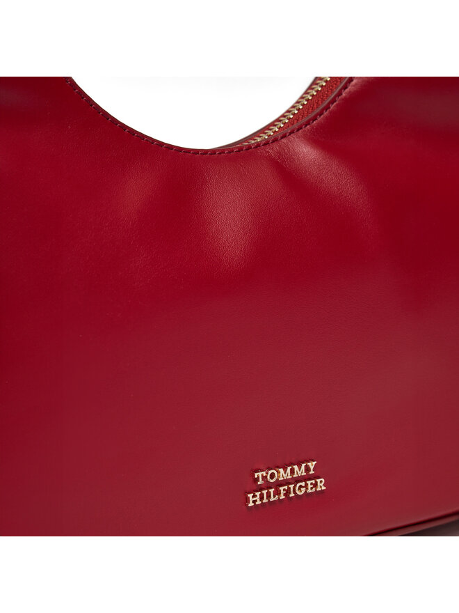 Tommy Hilfiger Ročna torba Tommy Hilfiger Soft Leather Shoulder Bag AW0AW16293 Rdeča