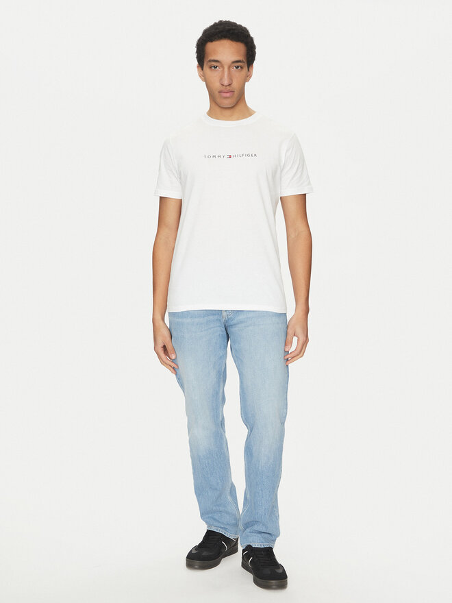 Tommy Hilfiger Tommy Hilfiger Camiseta UM0UM03525 Blanco Regular Fit