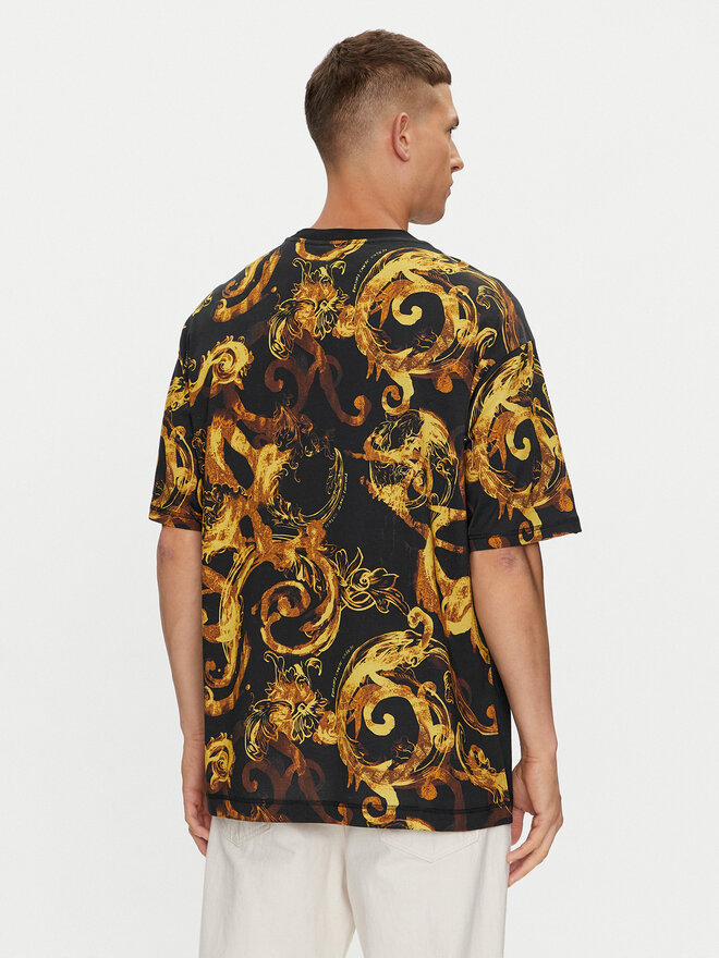 Versace Jeans Couture Versace Jeans Couture Camiseta 76GAH613 Negro Regular Fit