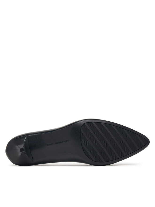 Tommy Hilfiger Pumps Tommy Hilfiger Kitten Heel Court Leather Shoe FW0FW09526 Schwarz
