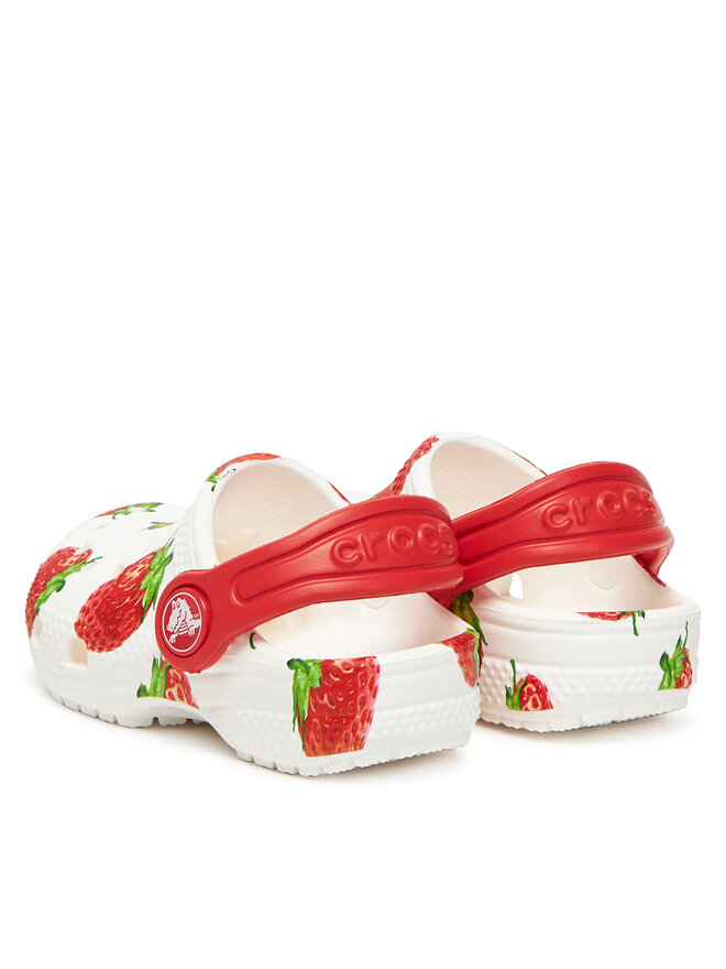 Crocs Шльопанці Crocs Toddler Classic Fresh Fruits Clog 211170 Білий