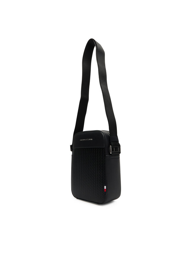 Tommy Hilfiger Τσαντάκι Tommy Hilfiger Th Woven Mini Reporter AM0AM13661 Μαύρο