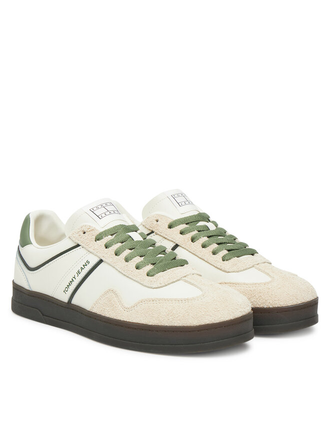 Tommy Jeans Snīkeri Tommy Jeans The Greenwich Leather EM0EM01587 Balts