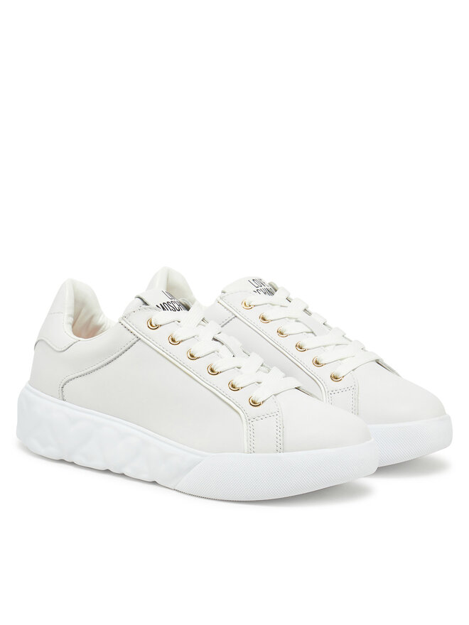LOVE MOSCHINO Sneakersy LOVE MOSCHINO JA15054G1MIA410A Biały