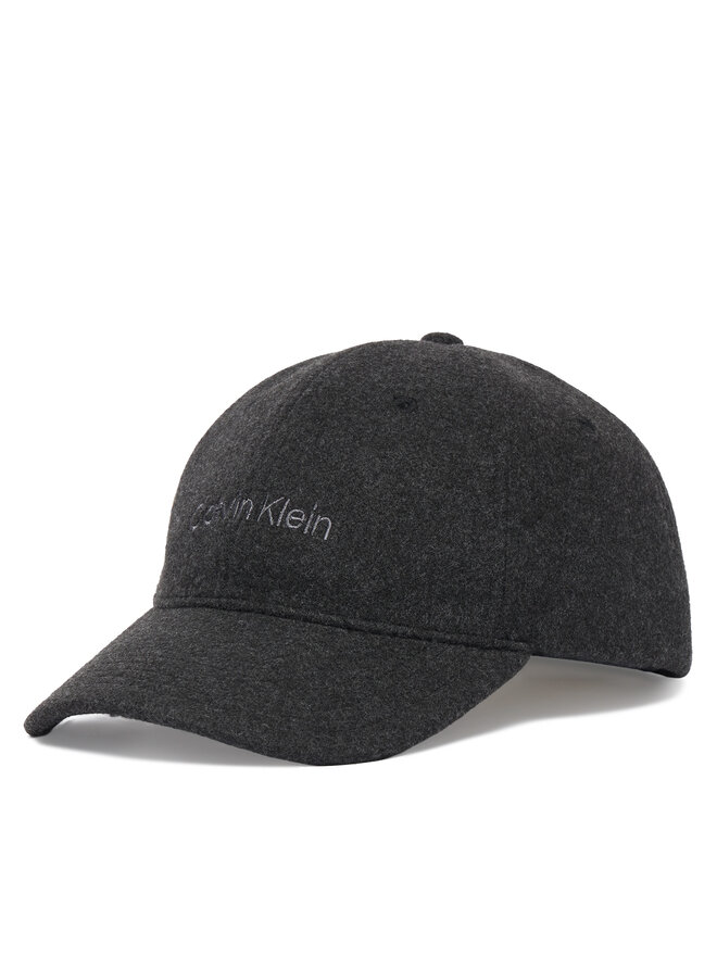 Calvin Klein Cap Calvin Klein Embroidered Titlecase Logo Felt LV04D5131G Schwarz
