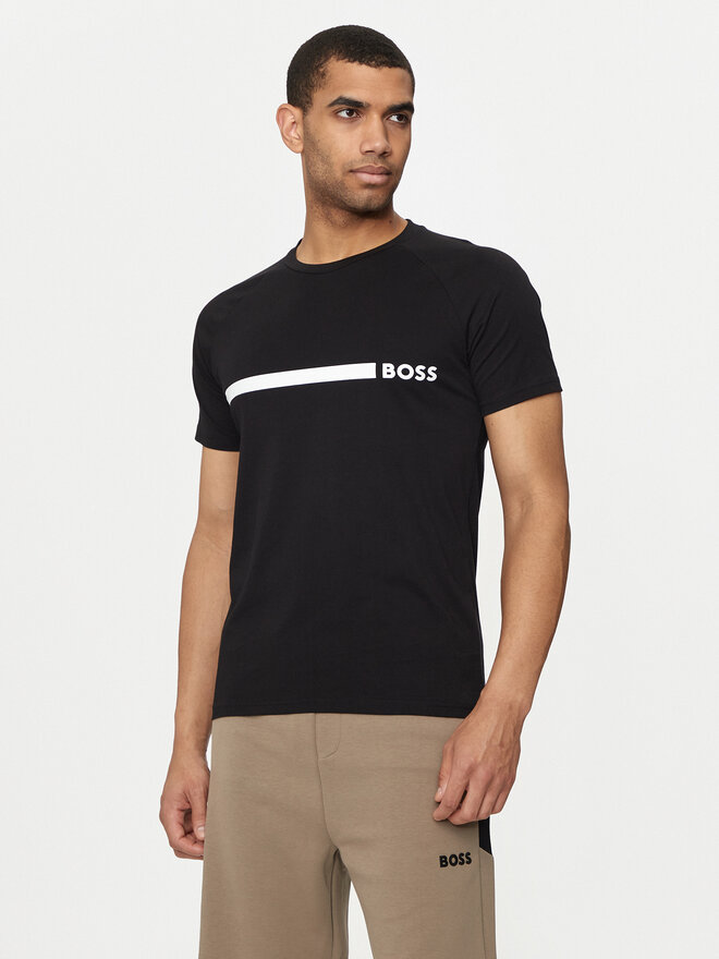 BOSS BOSS Camiseta 50517970 Negro Slim Fit