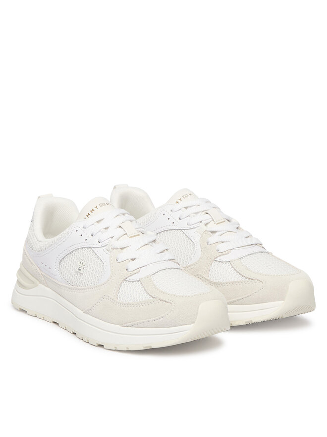 Tommy Hilfiger Sneakers Tommy Hilfiger Th Mix Material Runner FW0FW09306 Weiß