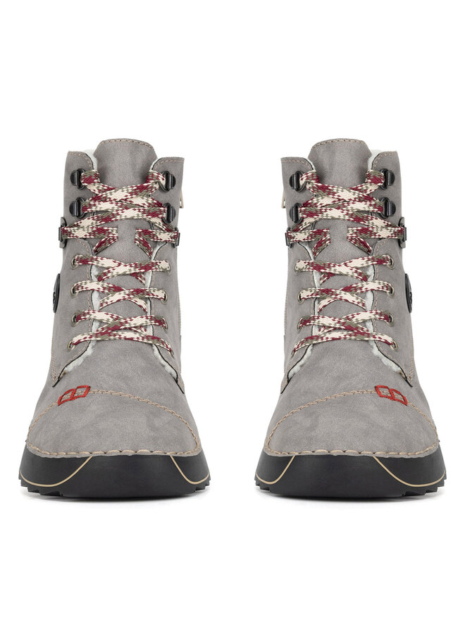 Rieker Schnürschuhe Rieker 51544-64 Grau