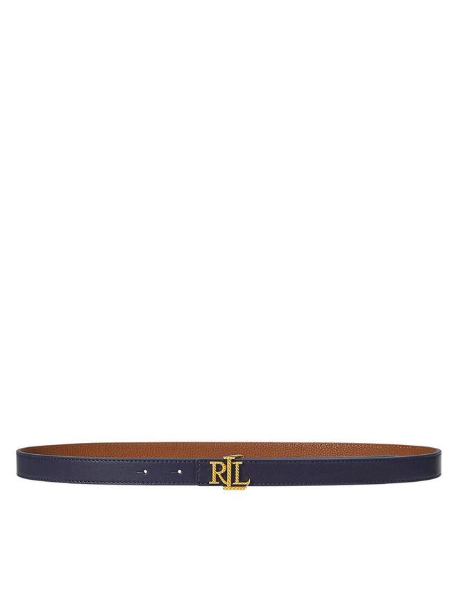 LAUREN RALPH LAUREN Ζώνη Γυναικεία LAUREN RALPH LAUREN Logo Reversible Embossed Skinny Belt 412959135002 Σκούρο μπλε