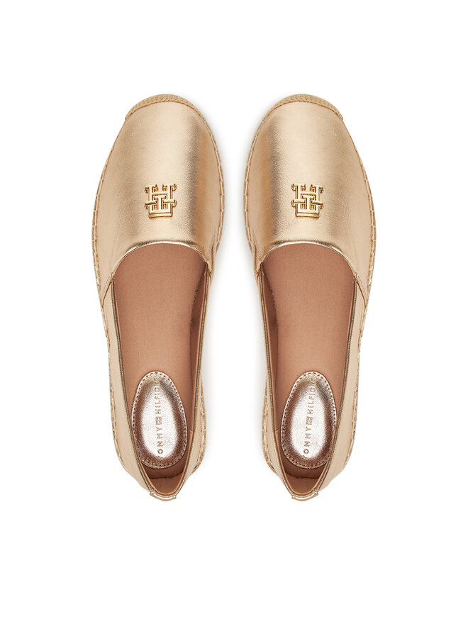 Tommy Hilfiger Espadryle Tommy Hilfiger FW0FW08652 Złoty