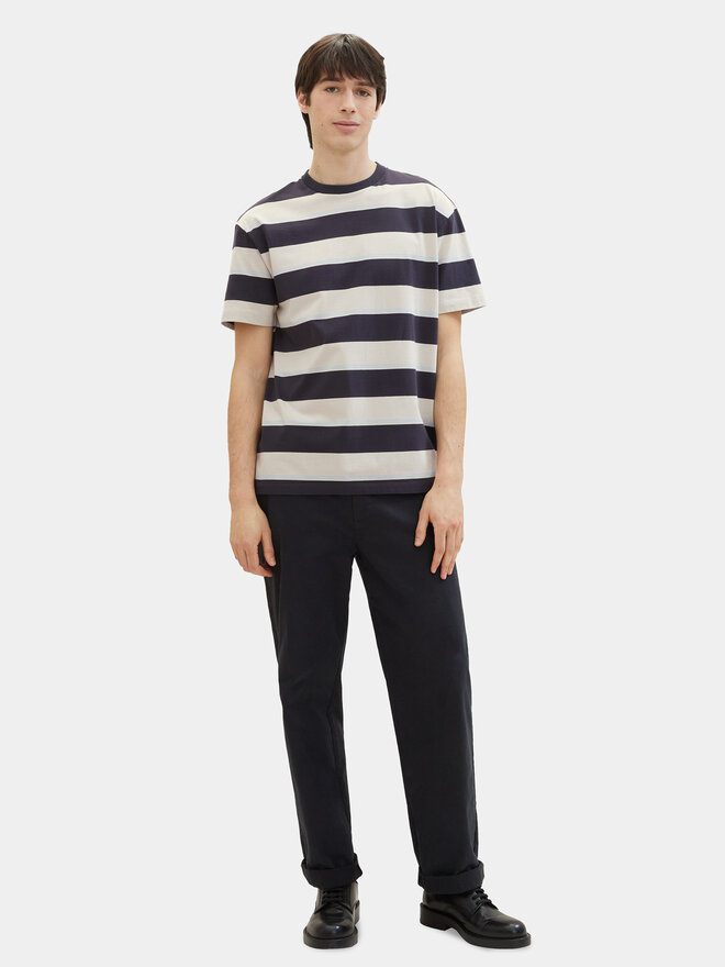 Tom Tailor Denim Tom Tailor Denim Camiseta 1040844 Beis Relaxed Fit