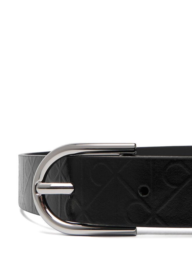 Calvin Klein Damengürtel Calvin Klein Round Buckle Debossed LV04F7143G Schwarz