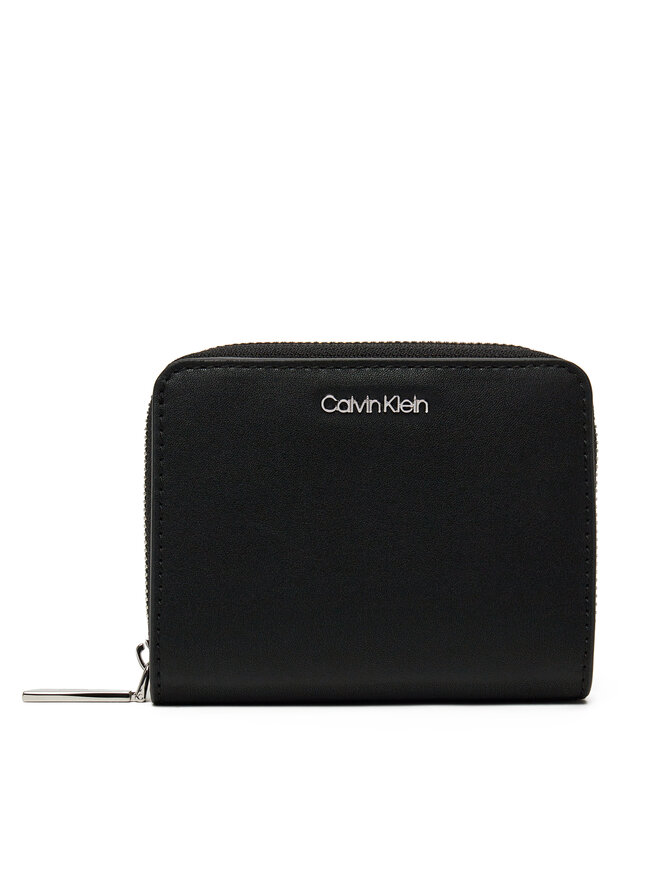 Calvin Klein Γυναικείο Πορτοφόλι Calvin Klein Ck Must Md Zip Around W/Flap LV04F1029G Μαύρο