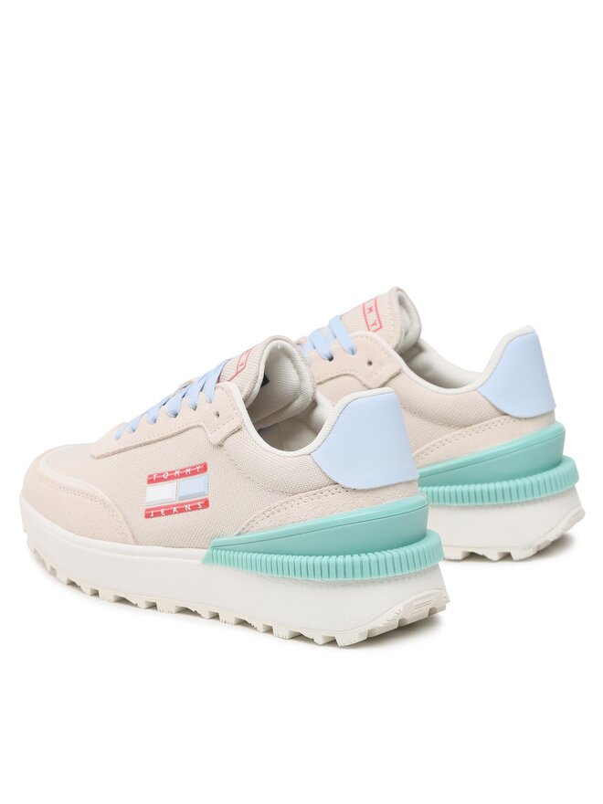 Tommy Jeans Sneakersy Tommy Jeans Tech. Runner EN0EN02028 Béžová