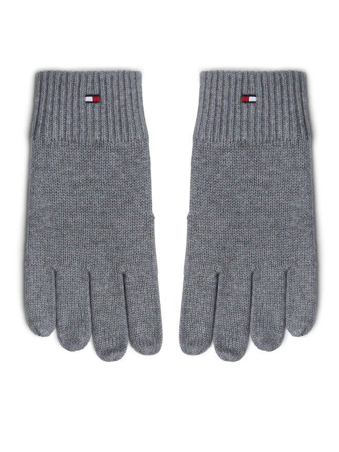Tommy Hilfiger Guanti da uomo Tommy Hilfiger Essentials AM0AM12845 Grigio