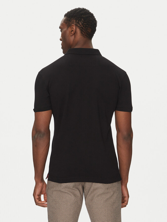 La Martina La Martina Поло Piquet CCMP02 PK001 Чорний Slim Fit