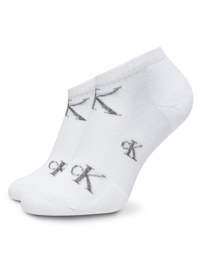 Calvin Klein Jeans Set di 2 paia di calzini corti da uomo Calvin Klein Jeans 701229459 Bianco