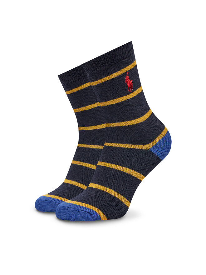 Polo Ralph Lauren Sada 3 párů dětských vysokých ponožek Polo Ralph Lauren 443960172001 Barevná