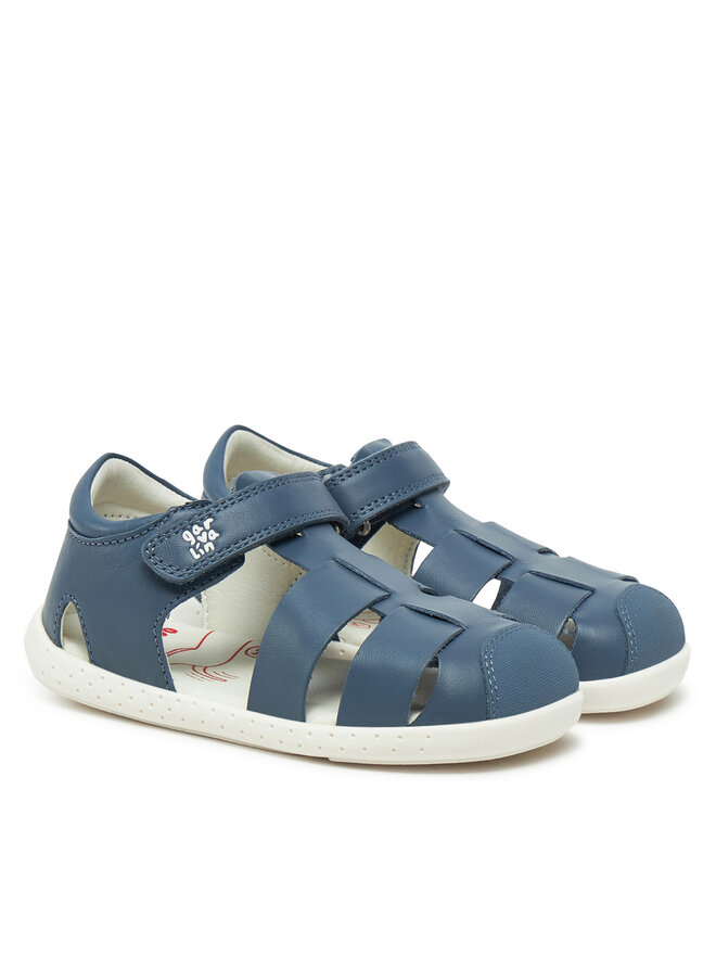 Sandalo Garvalin In Pelle Per Bebè E Bambini - Design Rispettoso Del Piede, Suola Antiscivolo, Chiusura A Velcro