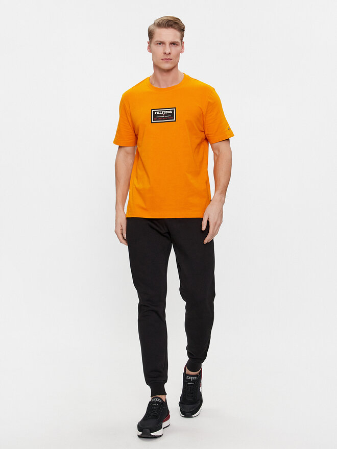 Tommy Hilfiger Tommy Hilfiger Póló MW0MW34391 Narancssárga Regular Fit
