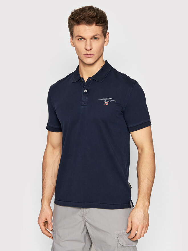 Napapijri Napapijri Поло Elbas NP0A4GB4 Cиній Regular Fit