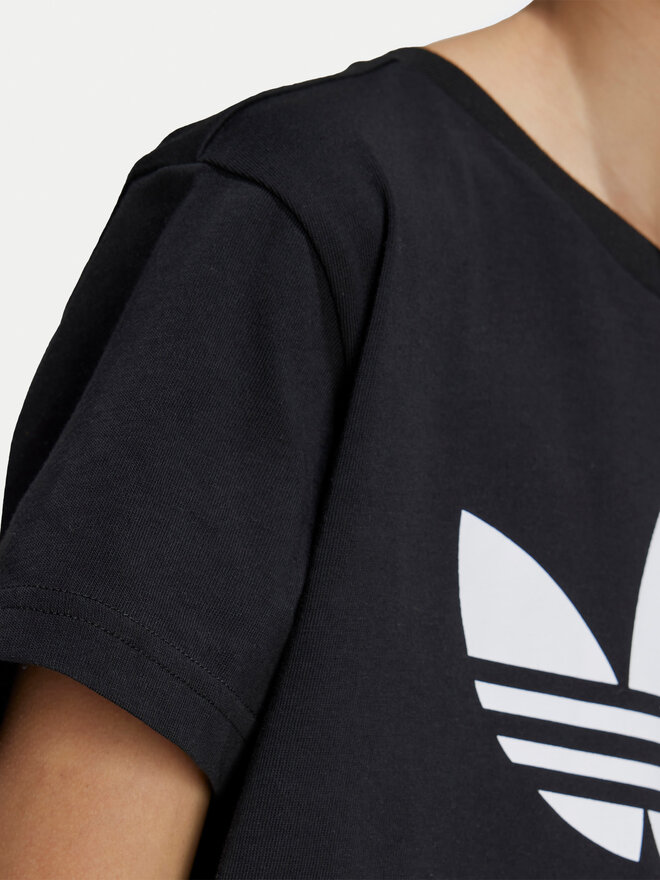 adidas adidas Marškinėliai adicolor Trefoil IY7421 Juoda Regular Fit