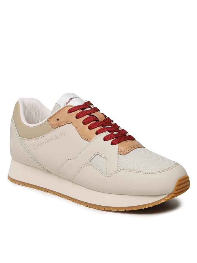 Calvin Klein Jeans Sneakersy Calvin Klein Jeans Retro Runner Fluo Contrast YM0YM00619 Béžová