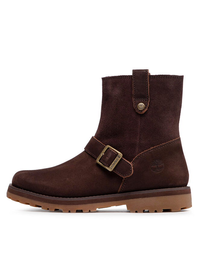 Timberland Kozačky Timberland Courma Kid Wl Biker Bt TB0A2HJYV13 Hnědá