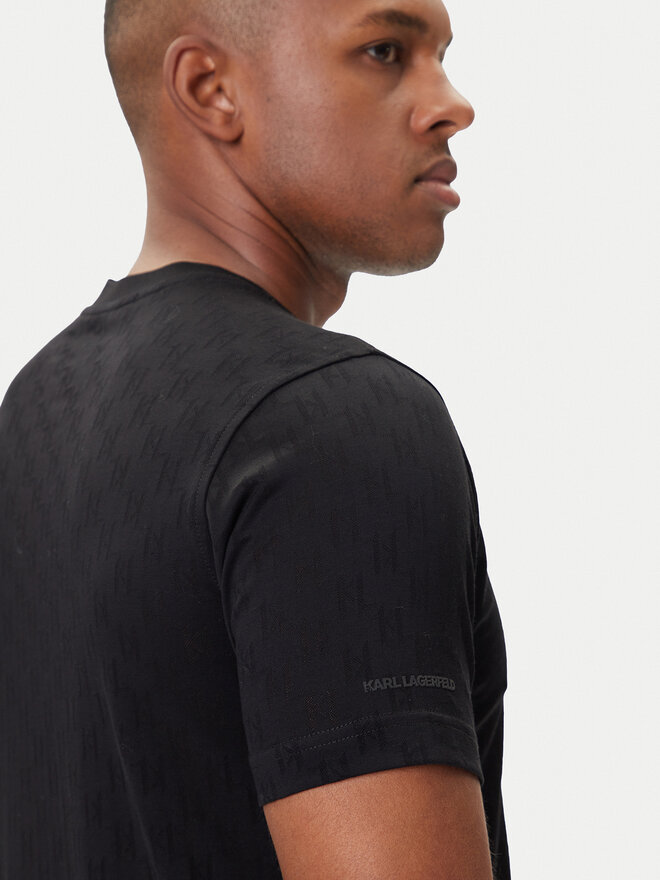 KARL LAGERFELD KARL LAGERFELD Camiseta 755004 554201 Negro Regular Fit