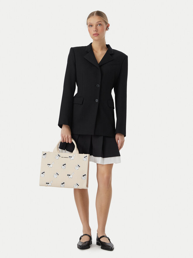 KARL LAGERFELD Handtasche KARL LAGERFELD B3W50064 Creme