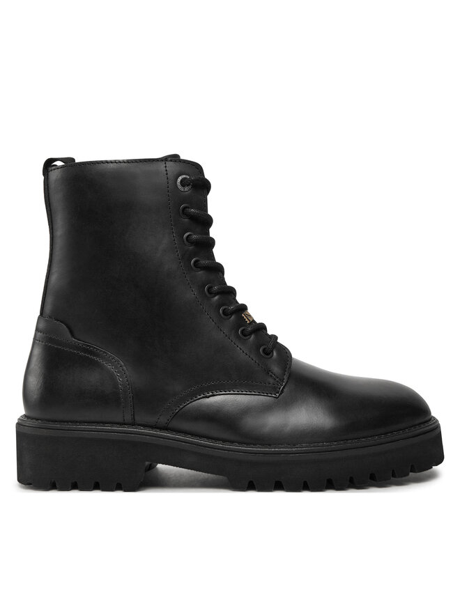 Pepe Jeans Trapper stila apavi Pepe Jeans Durham Combat PMS50254 Melns