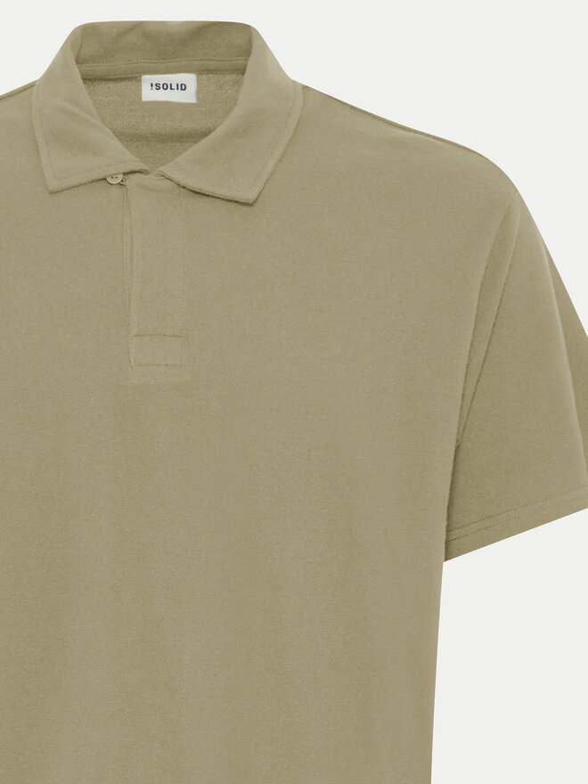 Solid Solid Polo 21108171 Πράσινο Regular Fit
