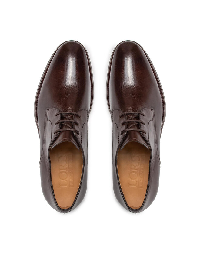 Lord Premium Półbuty Lord Premium Derby 5504 Brązowy