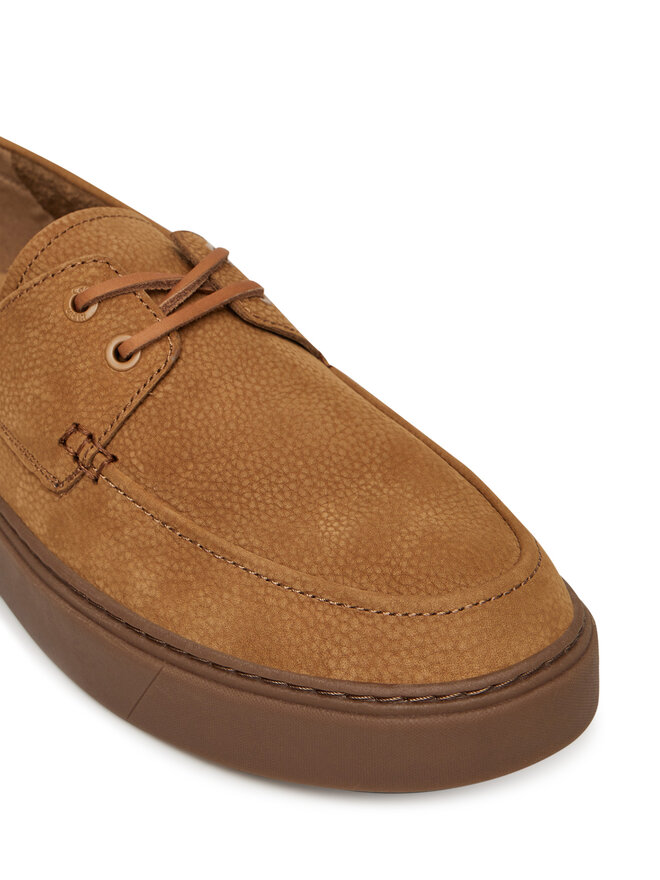 Calvin Klein Halbschuhe Calvin Klein Hybrid Lace Up Boat Nu HM0HM01892 Braun