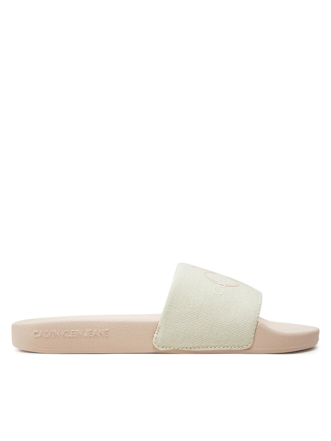 Calvin Klein Jeans Iešļūcenes Calvin Klein Jeans Slide Monogram Co YW0YW00103 Écru