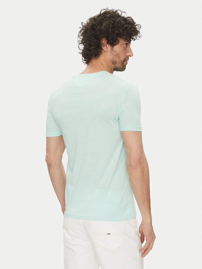 Tommy Jeans Tommy Jeans Marškinėliai DM0DM20363 Žalia Slim Fit