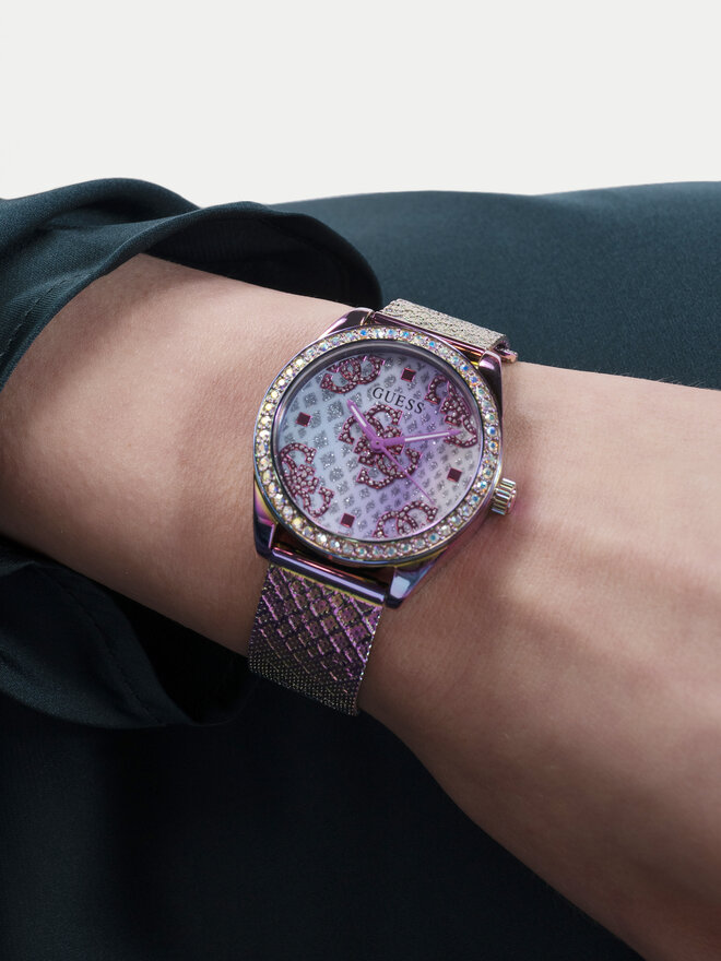 Guess Zegarek Guess GW0748L3 Fioletowy