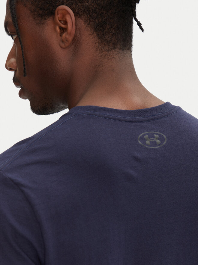 Under Armour Under Armour Majica Strip Logo 1390203 Mornarsko modra Relaxed Fit