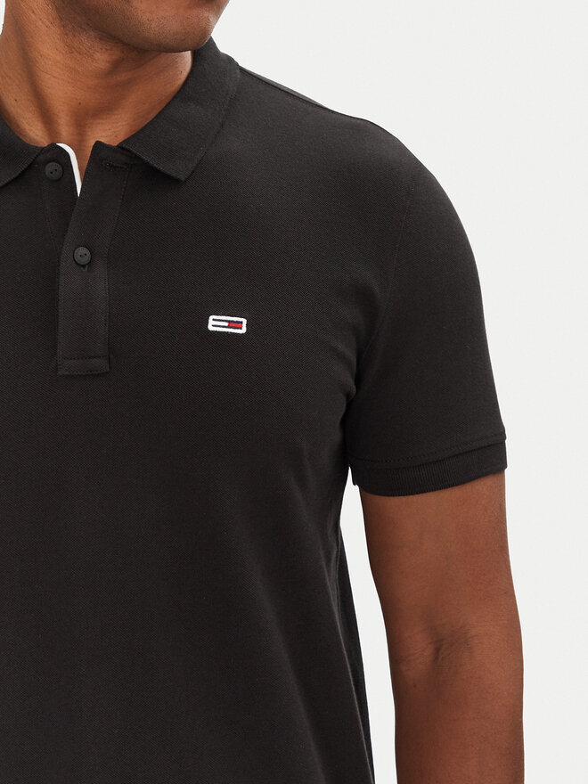 Tommy Jeans Tommy Jeans Polo marškinėliai DM0DM20676 Juoda Slim Fit