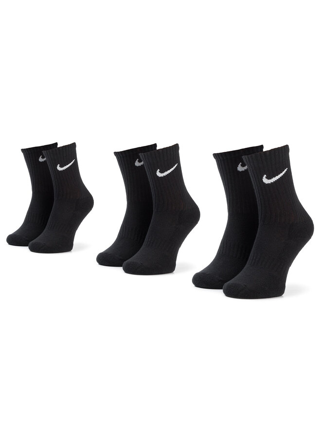 Nike 3 pares de calcetines altos para niño Nike SX7664 010 Negro