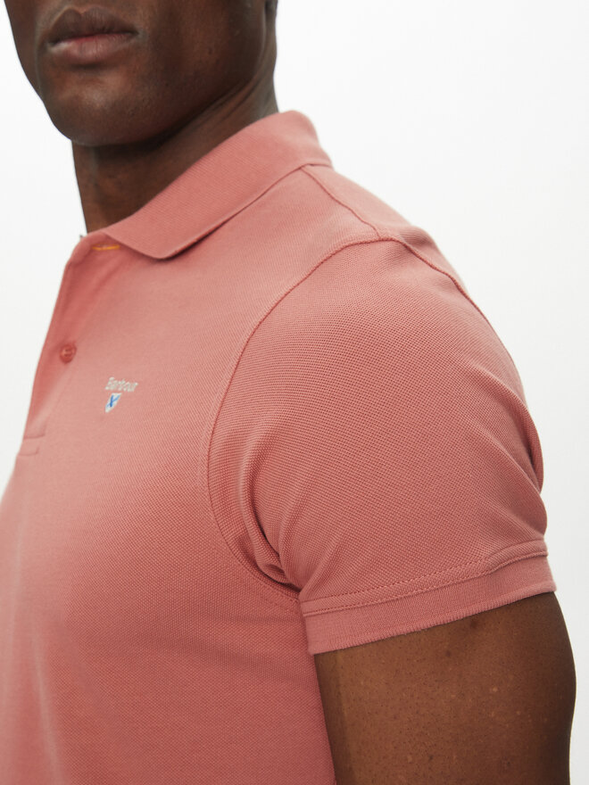 Barbour Barbour Polo marškinėliai Tartan MML0012PI55 Rožinė Regular Fit